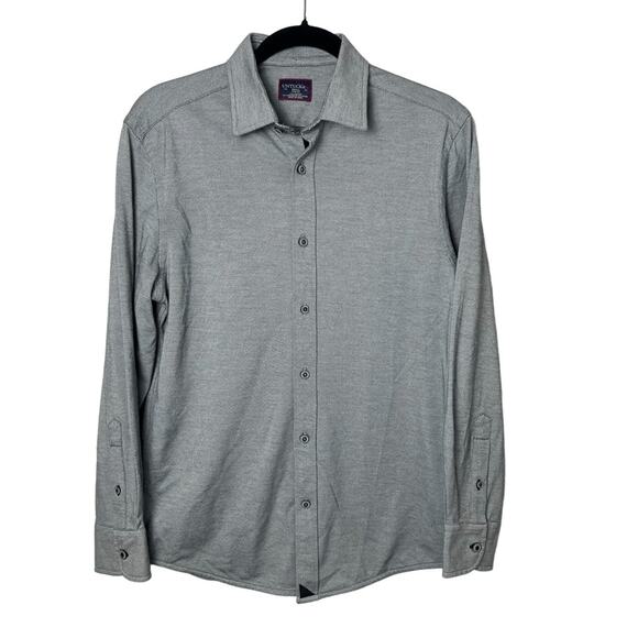 UNTUCKit Other - UNTUCKit Hyde Coolmax Men's Woven Long Sleeve Stretch Button Front Shirt Gray